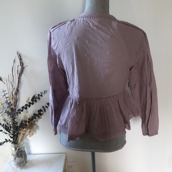 Aritzia "Sunday Best" Deep-V Boho Top - Picture 4 of 6